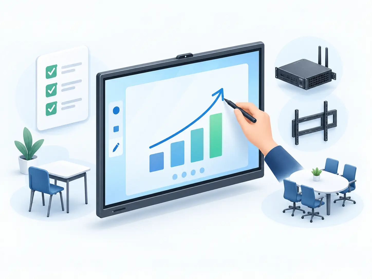 Interactive smart classroom dashboard